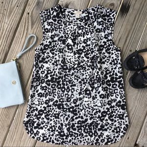 J. Crew animal print top, like new